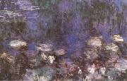 Claude Monet Waterlilies(Green Reflections) (mk09) china oil painting reproduction